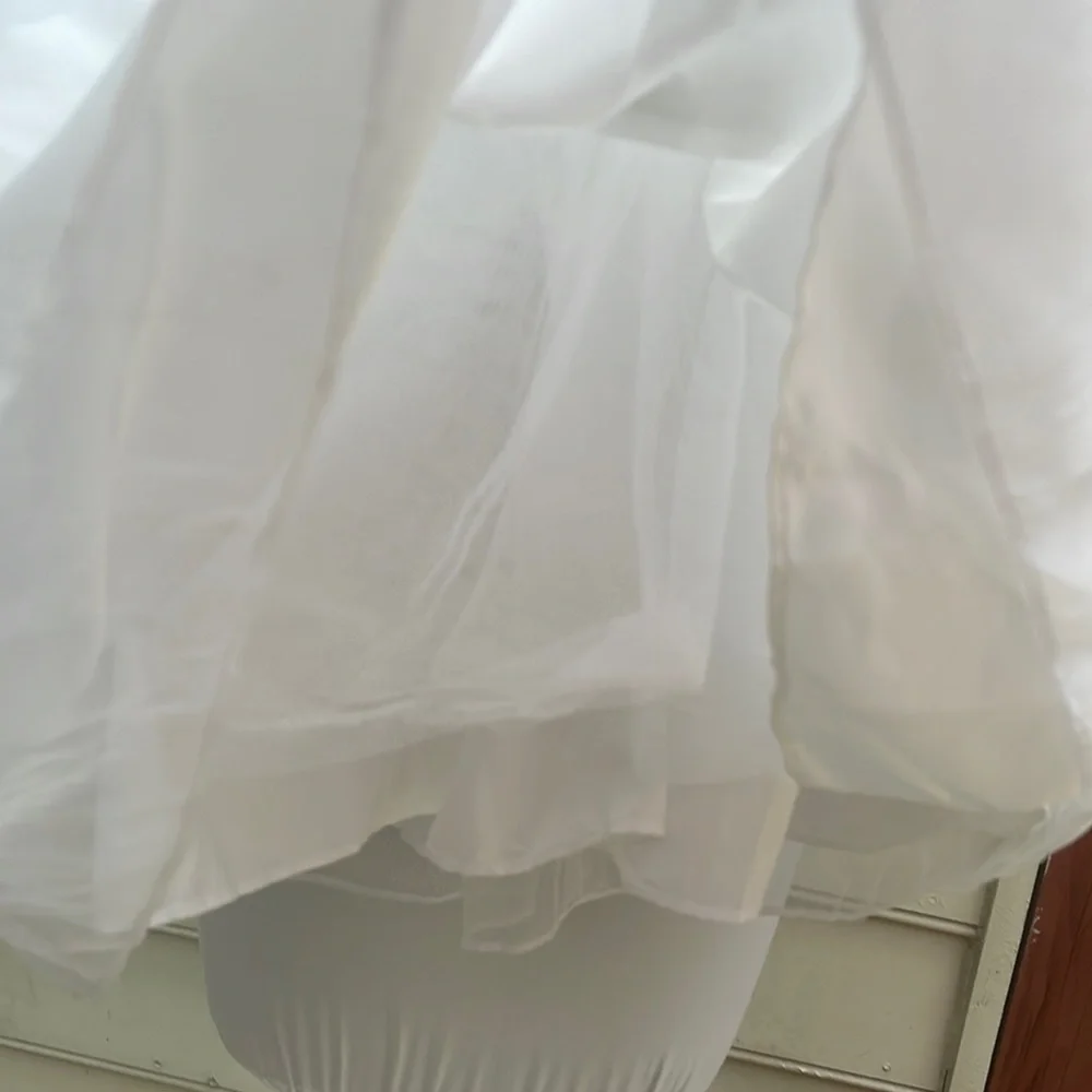 David's Bridal White Flower Girl Dress Size 2T - Picture 8 of 15
